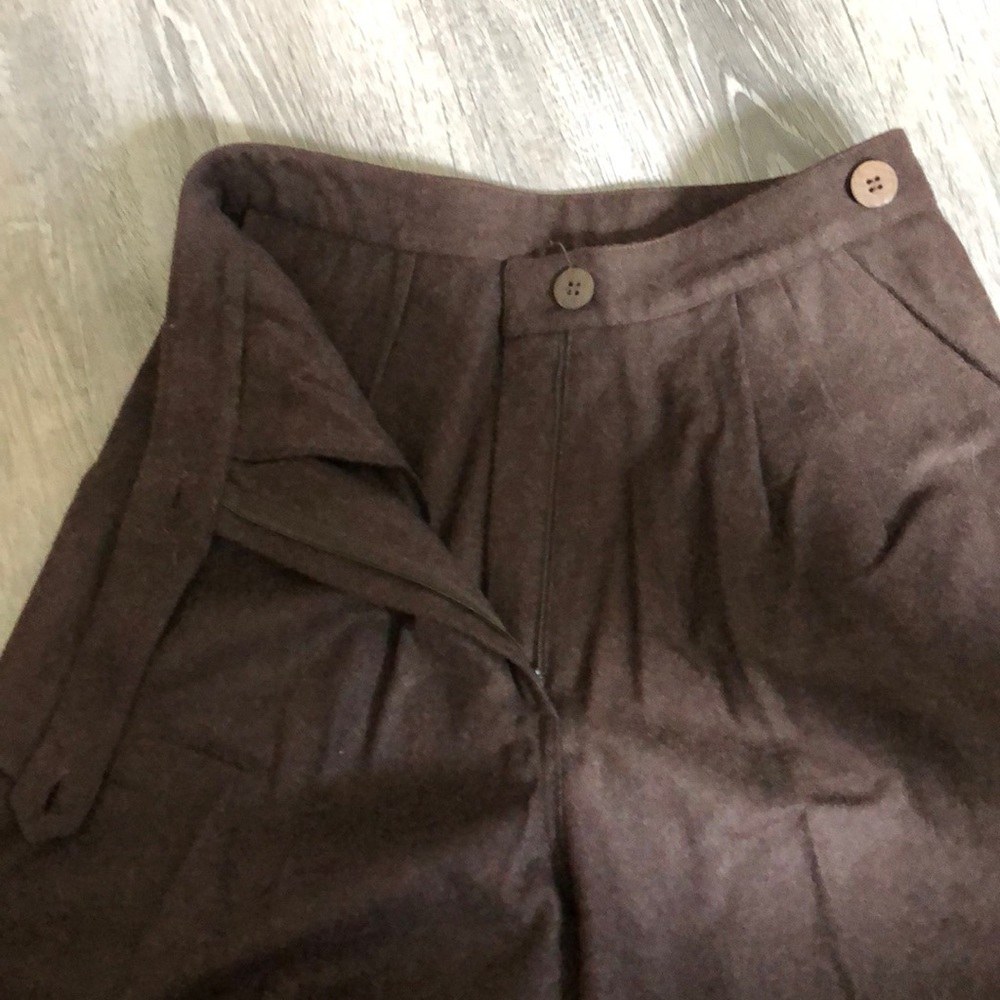 NWOT🌹YST by Ruven Brown Wool Trousers - Picture 3 of 5